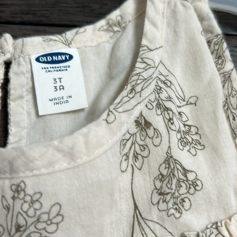 Old Navy toddler girl off the shoulder dress
